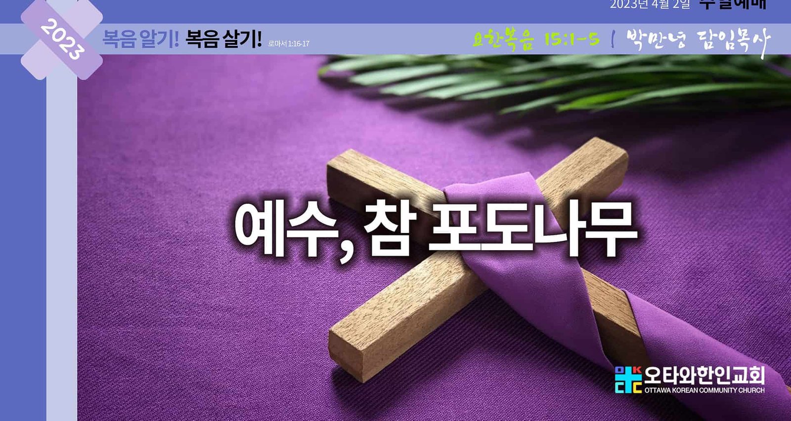 예수 참 포도나무
