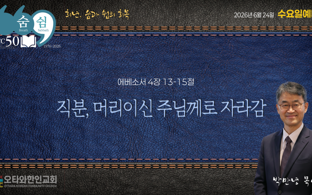 직분, 머리이신 주님께로 자라감